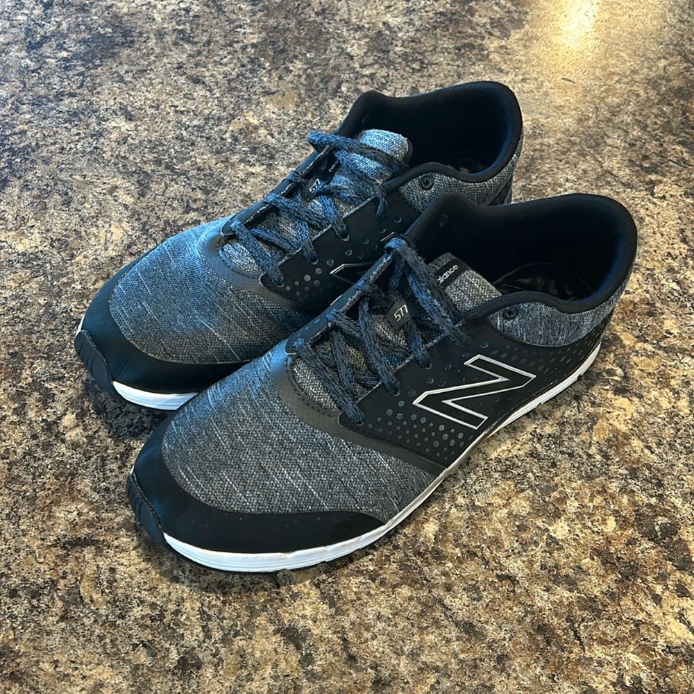 Womens New Balance 577 V4 Black/Heather Running Shoes Lace Up WX577HB4 Size 10